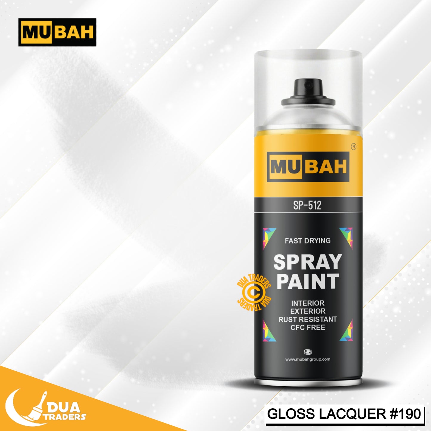 MUBAH Lacquer Spray Glossy & Matte Finish 400ml