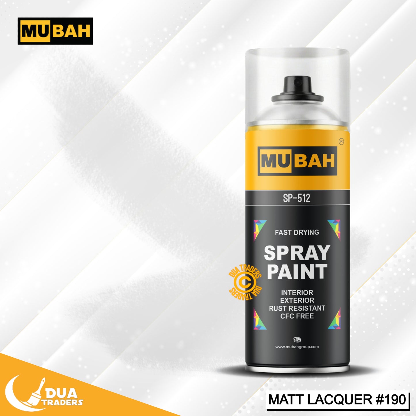 MUBAH Lacquer Spray Glossy & Matte Finish 400ml