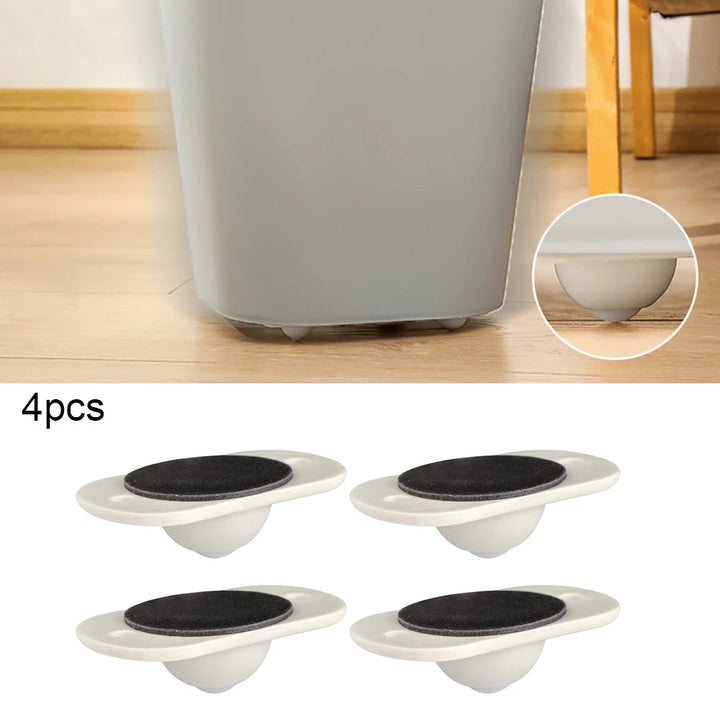 4PCS PULLEY SELF-ADHESIVE WHEELS
