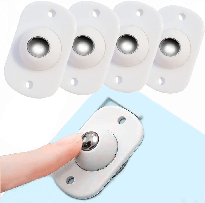 4PCS PULLEY SELF-ADHESIVE WHEELS