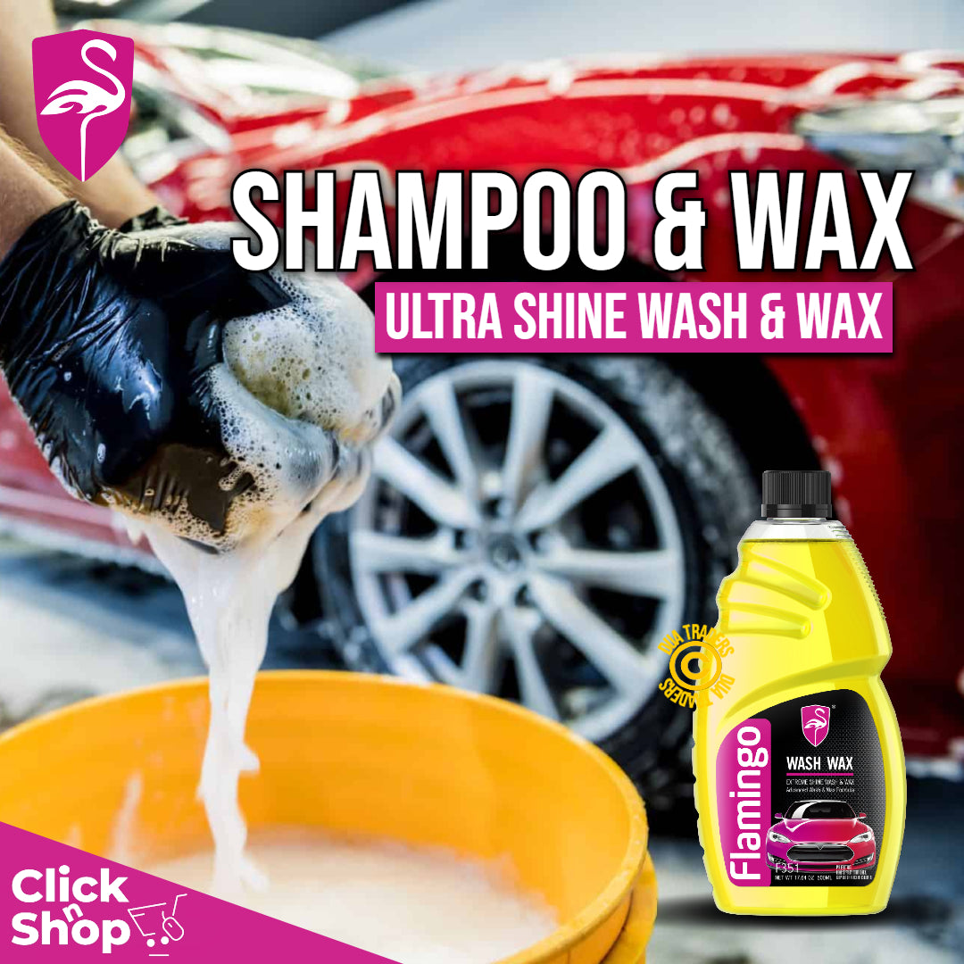 FLAMINGO Car Wash & Wax Shampoo 500ml