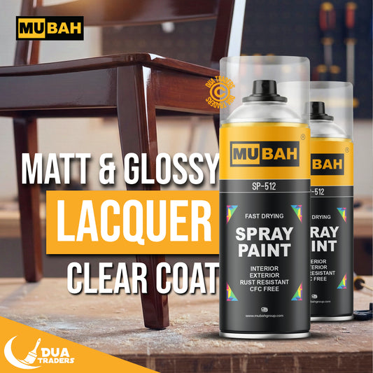 MUBAH Lacquer Spray Glossy & Matte Finish 400ml