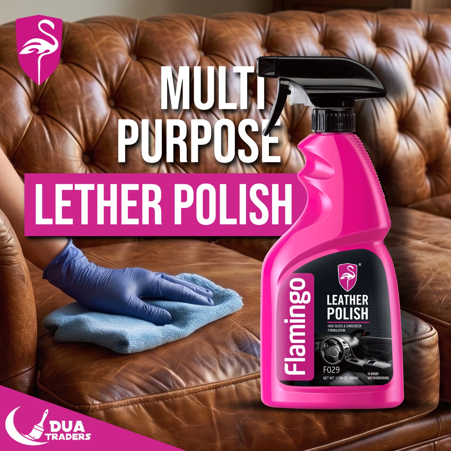 FLAMINGO Leather Polish Spray 500ml
