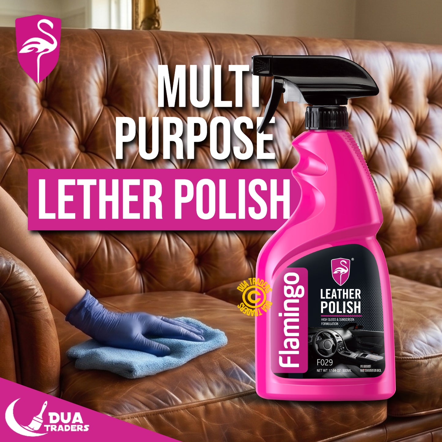 FLAMINGO Leather Polish Spray 500ml