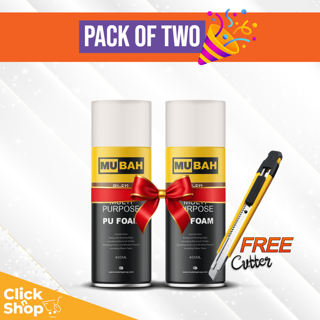 MUBAH PU Expanding Foam Spray 400ml - 750ml