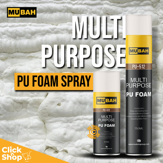 MUBAH PU Expanding Foam Spray 400ml - 750ml
