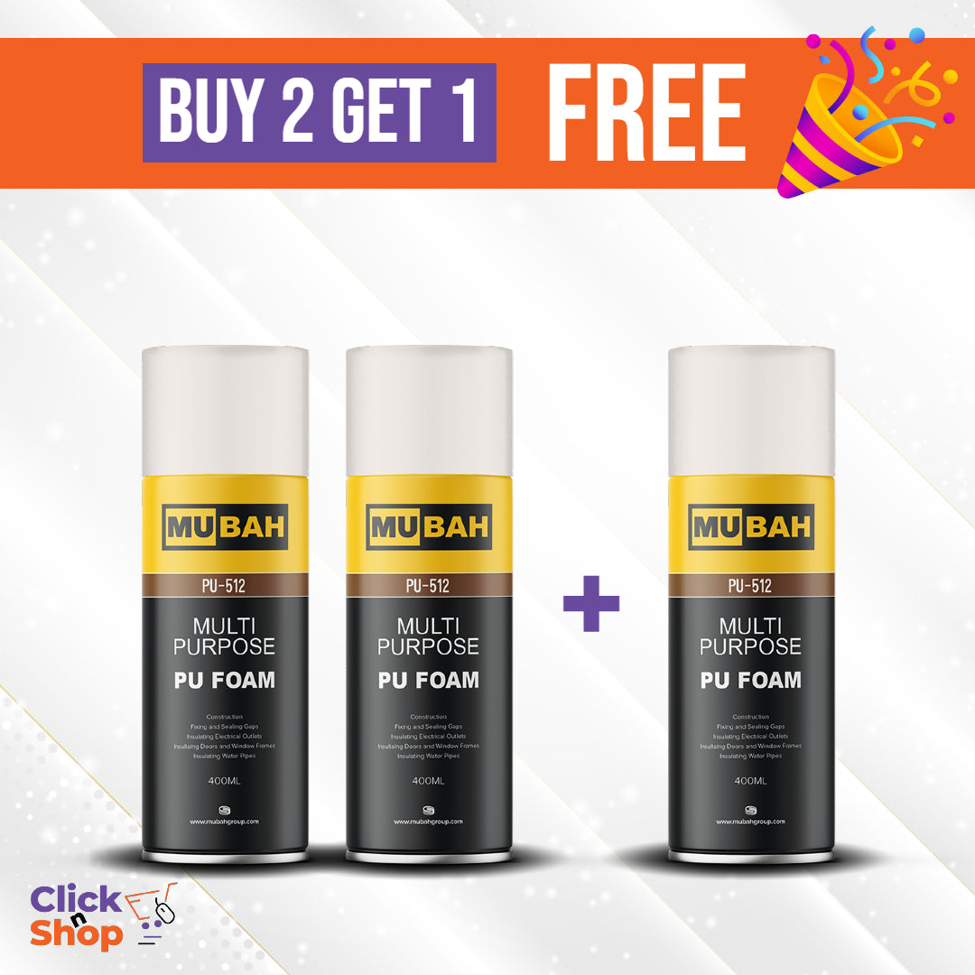 MUBAH PU Expanding Foam Spray 400ml - 750ml