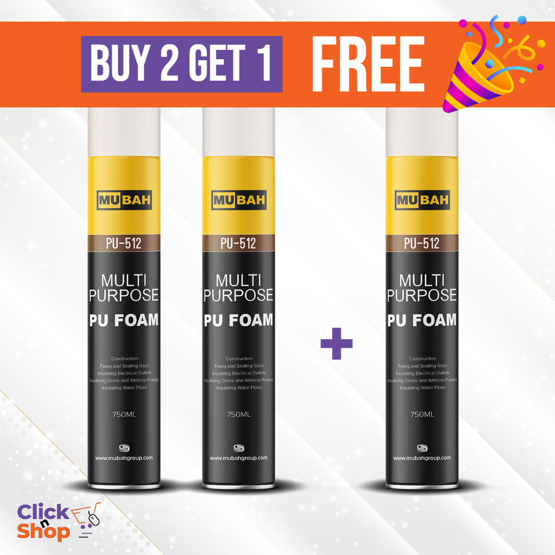 MUBAH PU Expanding Foam Spray 400ml - 750ml